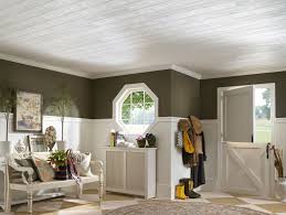 A Simple Beautiful Solution For Covering Up Popcorn Ceilings Wood Plank Ceiling Armstrong Ceiling Wooden Ceilings