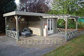 Adorable design ideas for deck pergolas. Sophia Pergola Summerhouse Combination 6m X 6m Hortons Portable Buildings Ltd