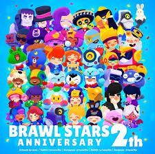 Последние твиты от /r/brawlstars (@redditbrawl). Brawl Stars 2th Anniversary All Smiling Brawl Stars Characters Brawlstars