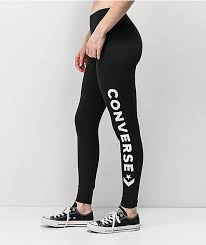 Converse Wordmark Black Leggings