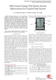 Universiti teknologi mara is a public university based primarily in shah alam, malaysia, that accepts only bumiputera. Pid Control Tuning Via Particle Swarm Optimization For Coupled Tank System Hazriq Izzuan Jaafar Academia Edu