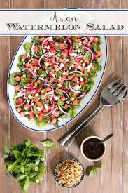 Asian Watermelon Salad Recipe In 2020 Watermelon Salad Salad Summer Salads