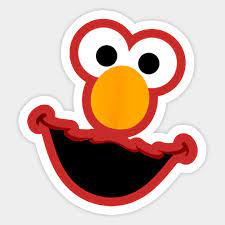 Sesame Street Elmo Face Sticker