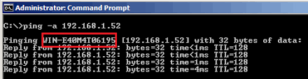 You can find a server name from an ip address using the windows command prompt. Get Computer Name From Ip Address And Vise Versa In Cmd