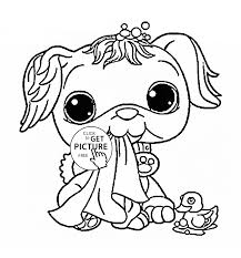 Sheets for preschoolers cover asian and african animals for their first geography lessons, while bible scenes of noah's ark and the nativity animals are ideal free activities for sunday school. Littlest Pet Shop Funny Dog Coloring Page For Kids Animal Coloring Home