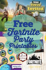 More Free Fortnite Party Printables Birthday Party Printables Free Birthday Party Invitations Free Boy Birthday Parties