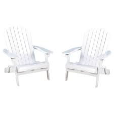 Hanlee Set Of 2 Folding Wood Adirondack Chair White Christopher Knight Home Wood Adirondack Chairs Adirondack Chair Backyard Chairs