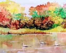 This is the narrated step by step tutorial for my painting fall lake. 1001 Ideas For Easy Watercolor Paintings To Fill Your Time With