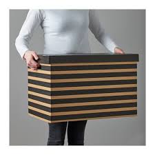 Pingla Box Mit Deckel Schwarz Naturfarben Ikea Deutschland Ikea Box With Lid Litter Box Covers