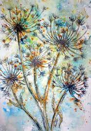 Queen Annes Lace Again Dandelion Art Flower Art Art