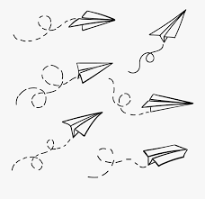 Download Paper Airplane Doodle Png Free Transparent Clipart Clipartkey