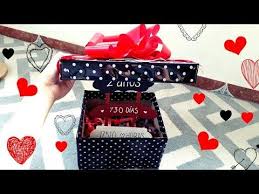 Diy Caja Para Mi Novio Con Letrero Youtube Creative Cards Friend Anniversary Boyfriend Gifts