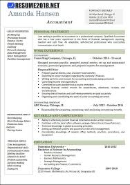 accountant resume examples 2018