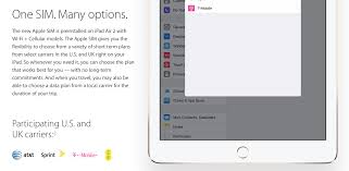 The sim card enables your device to access the carrier's network and use voice and data services. Apple Makes The Move To Embedded Sim Card With 9 7 Ipad Pro Appleinsider