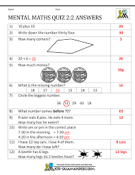 All worksheets are pdf documents with the answers on the 2nd page. Printable Mental Maths Year 2 Worksheets