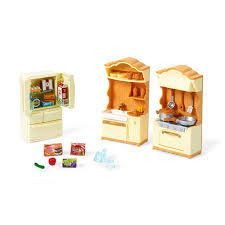 Calico Critters Kitchen Play Set 10 Furniture Accessories Walmart Com Furniture Accessories Sylvanian Families Dollhouse Furniture