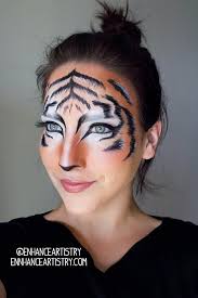 15 Easy Animal Halloween Makeup Tutorials Animal Makeup Tiger Makeup Cool Halloween Makeup