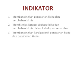 Perubahan Materi Perubahan Fisika Perubahan Kimia Oleh Ida