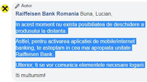 Nu divulga niciodata elementele de securitate. Bancherul Raiffeisen A Fost Prinsa Nepregatita De Criza In Privinta Serviciilor La Distanta Isi Cheama Clientii In Unitati Pentru A Si Activa Aplicatia De Mobile Internet Banking