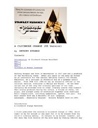 There is no way to completely isolate an undesirable behavior completely, so that alex will. A Clockworck Orange Libro Apuntes De Escribir Ficcion Docsity