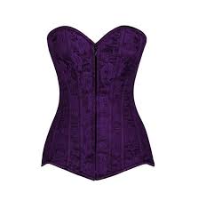 High end brocade black/purple/gold ladies corset sz xs, s, l, xl, 2xl, 3xl, 4xl. Lavish Dark Purple Lace Overbust Corset W Zipper Rebelsmarket