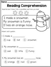 Winter Kindergarten Reading Comprehension Passages And Questions Reading Comprehension Kindergarten Reading Comprehension Passages Reading Comprehension