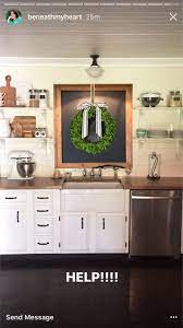 If the shelf has a plate. Decorating The Wall Above A Kitchen Sink With No Window Kitchen Sink Decor Kitchen Sink Remodel Kitchen Design