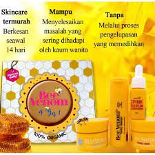 Bee kiwi manuka honey night cream 100g. Bee Venom Skincare Set 4 In 1 Shopee Malaysia