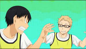 Haikyuu Kei You Re Creeping Him Out Dude Haikyuu Kageyama Sports Anime