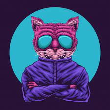 Cat Eye Glasses Illustration In 2020 Cat Vector Hand Painted Cat Hello Kitty Backgrounds
