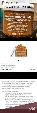 Nwt 5oz Peterthomas Roth Pumpkin Enzyme Mask Pumpkin Enzyme Mask Pumpkin Enzyme Peel Enzymes