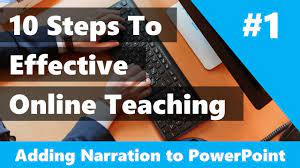 10 Ways To Teach Online Effectively: #1 - Powerpoint Narration - Youtube