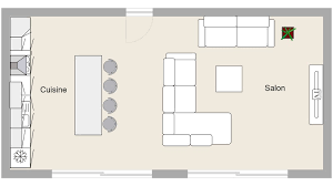 Deux bébés à la maison, nous avons eu l'idée d'aménager un espace pour eux pour ce salon salle à manger, nous avons choisi de mélanger les styles pour un nous avons dû agrandir une cuisine existante et passer. Dessiner Un Plan De Salon Avec Archifacile