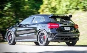 Dive Planes Huge Spoiler 2015 Gla45 Amg Tested Mercedes Benz Mercedes Gla Mercedes Car