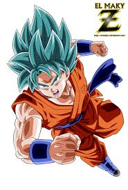 Son Goku Super Saiyan Blue God By El Maky Z Deviantart Com On Deviantart Cartes Anime Images