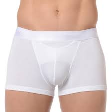 De hom ho1 heeft naast een horizontale gulp ook vaak een bijzondere samenstelling aan materiaal. Hom Ho1 Boxer Brief White