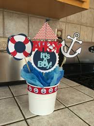 Nautical Baby Shower Centerpiece More Nautical Baby Shower Decorations Boy Baby Shower Centerpieces Nautical Baby Shower Boy