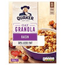 About 5% of these are cereal, 0% are other food & beverage. Oat Granola Raisin Quaker Oats Uk