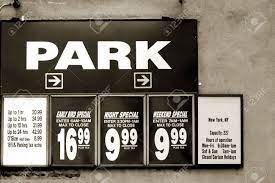 New york city center black section. Rates Of Parking Garage In Manhattan New York Stock Photo Picture And Royalty Free Image Image 2934322