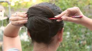 In this video i'm going to share the basics of how to use a hair stick to pull up your hair. How To Pull Back Your Hair With Chopsticks