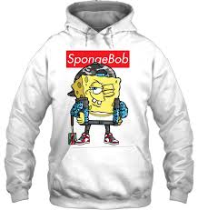 Buy and sell authentic supreme streetwear on stockx including the supreme stripe shirt black from fw19. Spongebob Squarepants Supreme Logo Pullover