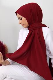 Zeena شال خمري كريب 1 Fashion Hijabi Dresses