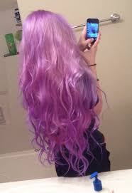 Manic Panic Ultra Violet Mixed With A Lot Of White Conditioner Cool Hair Color Hair Color Purple Hair