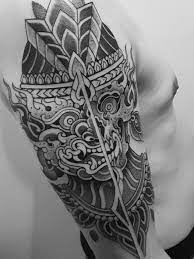 Hanuman với hình dạng nửa người nửa khỉ, luôn bất khả chiến bại trong các cuộc chiến và cơ sức mạnh lớn hơn nhiều so với con người. Tattoo Uploaded By Pepe Vicio Hanuman Thailand 654151 Tattoodo