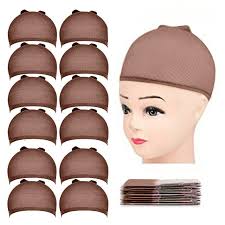 Hair Brown Stocking Cap Stocking Wig Cap Natural Brown HWC08 RED By Kiss  KissU