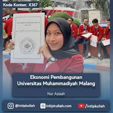 Mahasiswa menempuh perkuliahan 2 tahun di stt malang dan 2 tahun di. Ekonomi Pembangunan Umm Azizah Intip Kuliah
