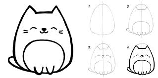 Immagini Da Disegnare Facili Disegno Di Un Gattino Tutorial Disegno A Matita Disegni Kawaii Disegni Facili Disegni Simpatici