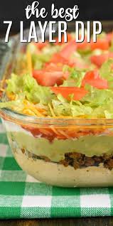 The Ultimate 7 Layer Dip Recipe Is Packed With Layers Of Cream Cheese Sour Cream Ground Beef And Or In 2020 Layered Dip Recipes Dip Recipes Easy 7 Layer Dip Recipe