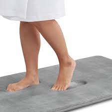 Step into softness with plush bathroom rugs and bath mats crafted from premium fabrics. Amazon Com Genteele Memory Foam Bath Mat Non Slip Absorbent Super Cozy Velvet Bathroom Rug Carpet 17 Inches X 24 Inches Grey Home Kitchen