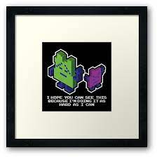 Ing And Err The Mooninites Framed Print By Unluckydevil Framed Prints Centerpiece Decorations Frame